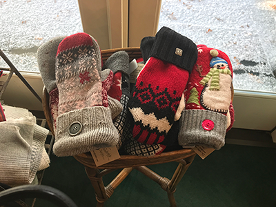 Basket of mittens